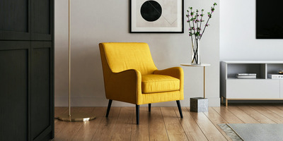 Sedia da soggiorno come elemento di design