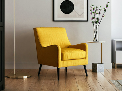 Sedia da soggiorno come elemento di design